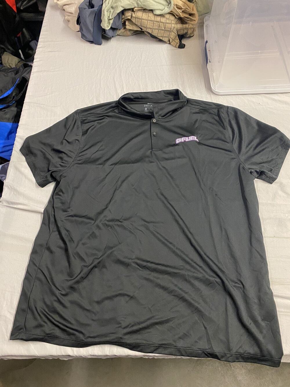GFUEL Nike Dri Fit Purple Black Chest Logo Size Men’s 3XL Golf Polo Brand New